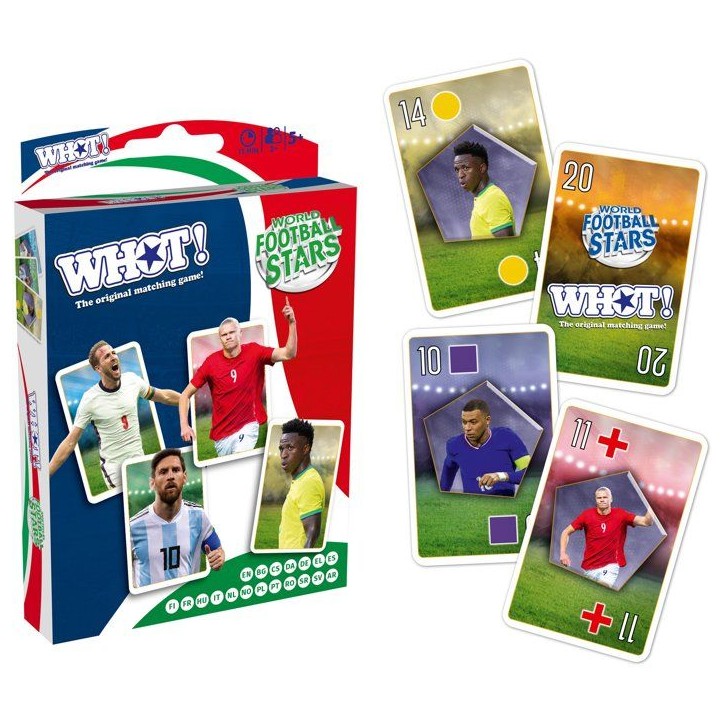 WHOT! World Football Stars - Jeu de société - WINNING MOVES - 2 a 6 joueurs - Des 5 ans WHOT! World Football Stars - Jeu de société - WINNING MOVES - 2 a 6 joueurs - Des 5 ans
