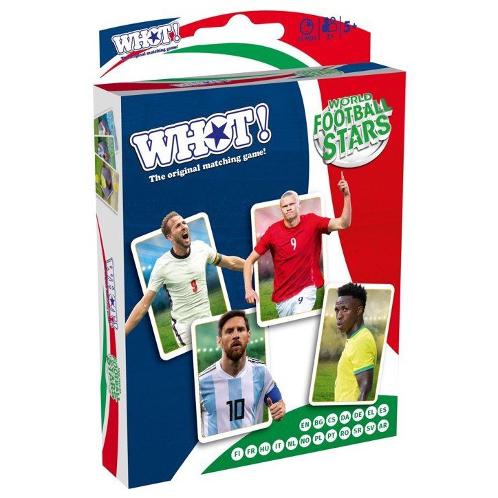 WHOT! World Football Stars - Jeu de société - WINNING MOVES - 2 a 6 joueurs - Des 5 ans WHOT! World Football Stars - Jeu de société - WINNING MOVES - 2 a 6 joueurs - Des 5 ans