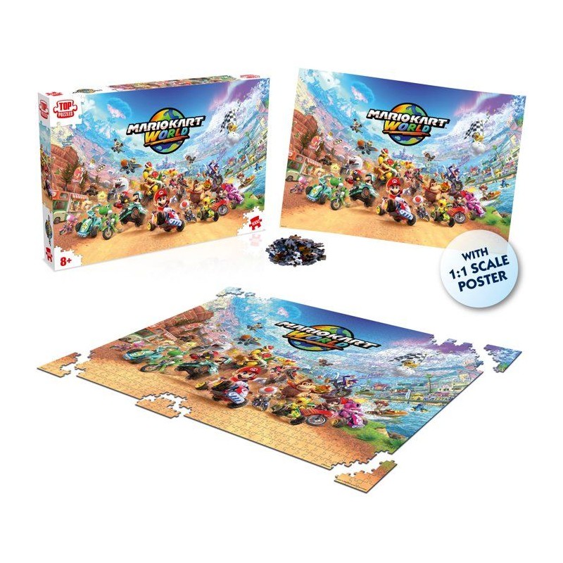Puzzle - WINNING MOVES - Mario Kart World - 1000 pieces - Des 8 ans