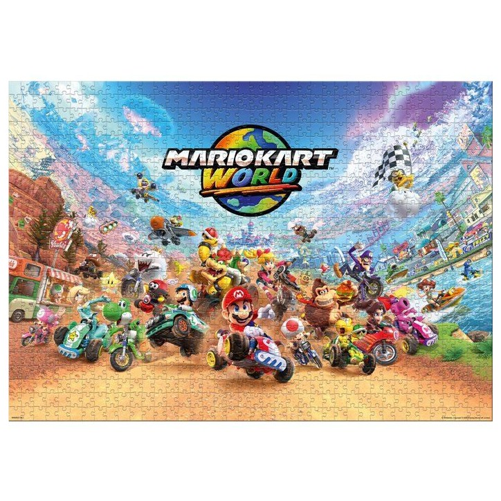 Puzzle - WINNING MOVES - Mario Kart World - 1000 pieces - Des 8 ans Puzzle - WINNING MOVES - Mario Kart World - 1000 pieces - Des 8 ans