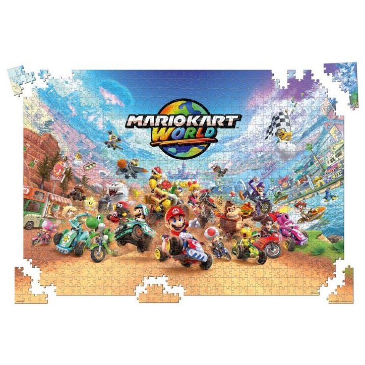 Puzzle - WINNING MOVES - Mario Kart World - 1000 pieces - Des 8 ans Puzzle - WINNING MOVES - Mario Kart World - 1000 pieces - Des 8 ans