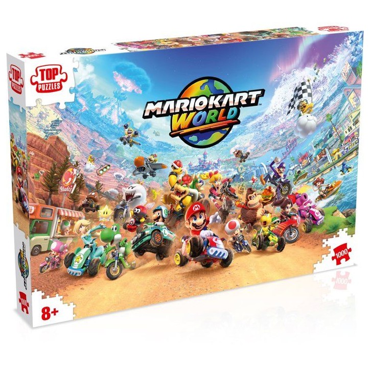 Puzzle - WINNING MOVES - Mario Kart World - 1000 pieces - Des 8 ans Puzzle - WINNING MOVES - Mario Kart World - 1000 pieces - Des 8 ans