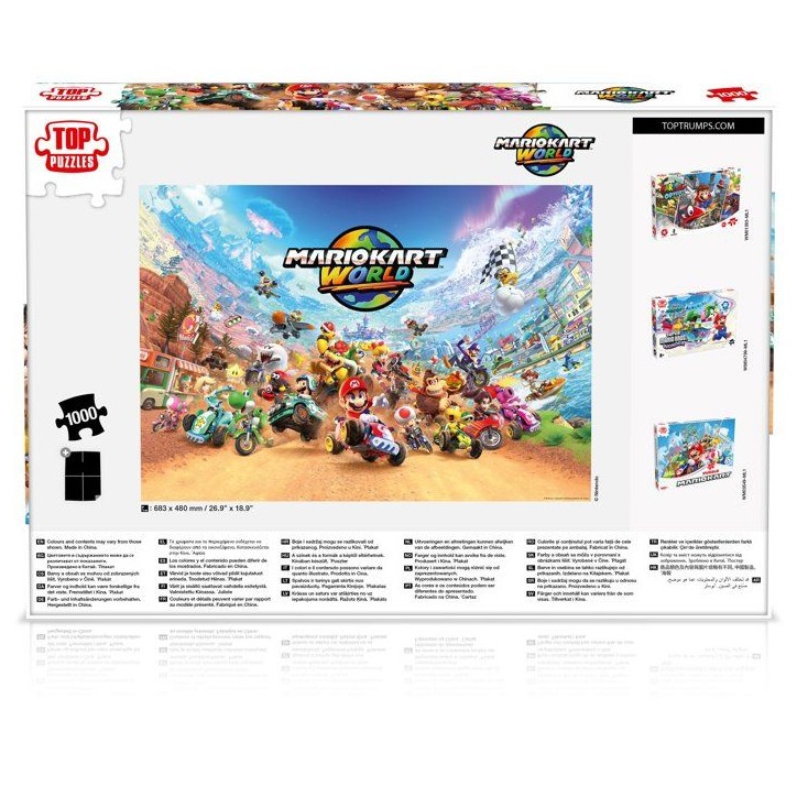 Puzzle - WINNING MOVES - Mario Kart World - 1000 pieces - Des 8 ans Puzzle - WINNING MOVES - Mario Kart World - 1000 pieces - Des 8 ans