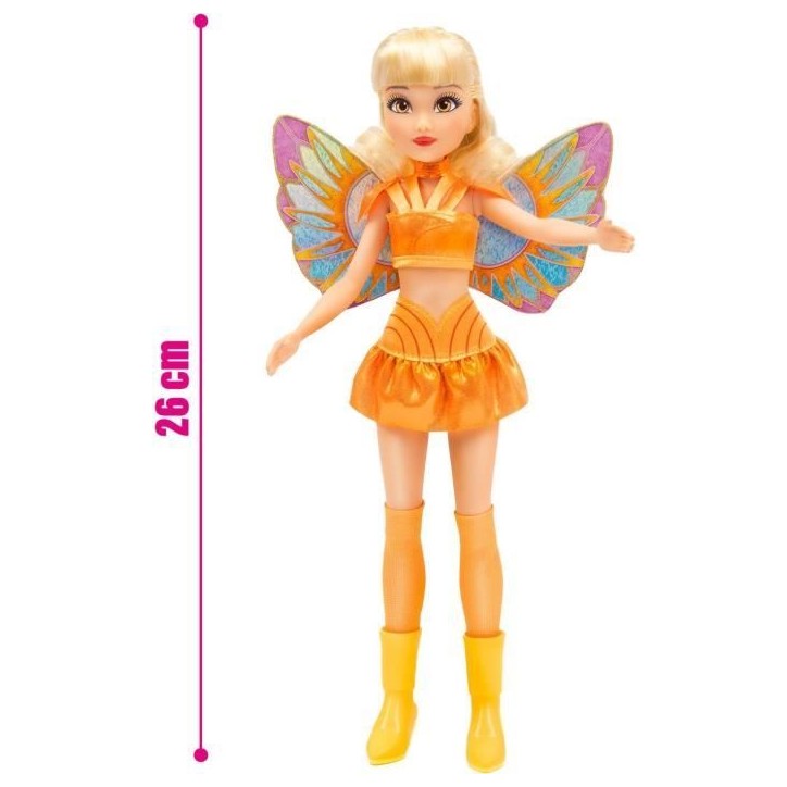Poupée Winx - Série Fairy Stella - 26 cm - Des 3 ans – WNX765 Poupée Winx - Série Fairy Stella - 26 cm - Des 3 ans – WNX765