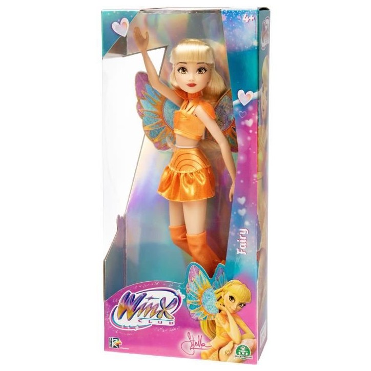 Poupée Winx - Série Fairy Stella - 26 cm - Des 3 ans – WNX765 Poupée Winx - Série Fairy Stella - 26 cm - Des 3 ans – WNX765
