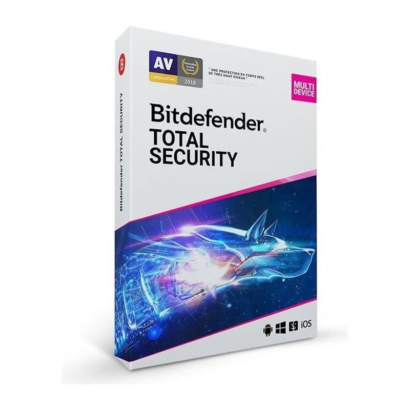 Bitdefender Total Security 2022 - 10 appareils - 2 ans Bitdefender Total Security 2022 - 10 appareils - 2 ans