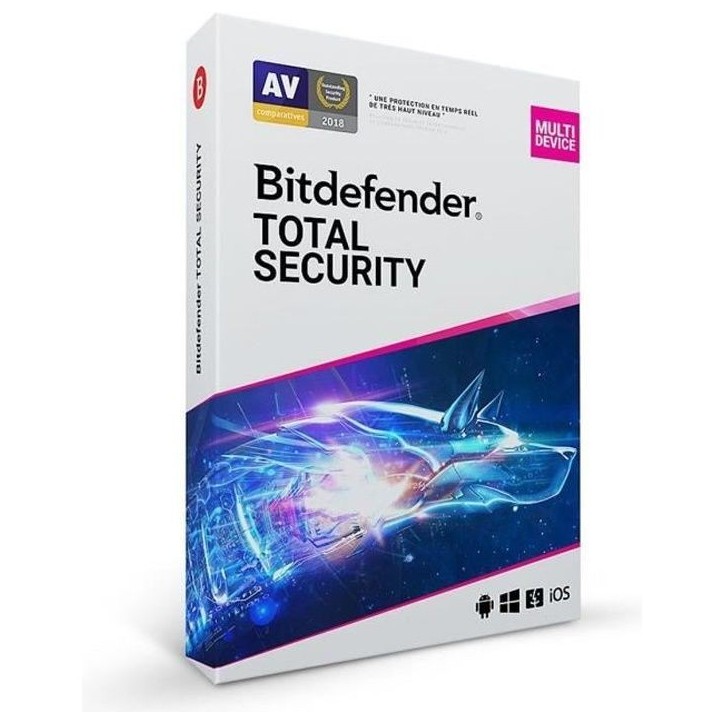 Bitdefender Total Security 2022 - 10 appareils - 2 ans Bitdefender Total Security 2022 - 10 appareils - 2 ans