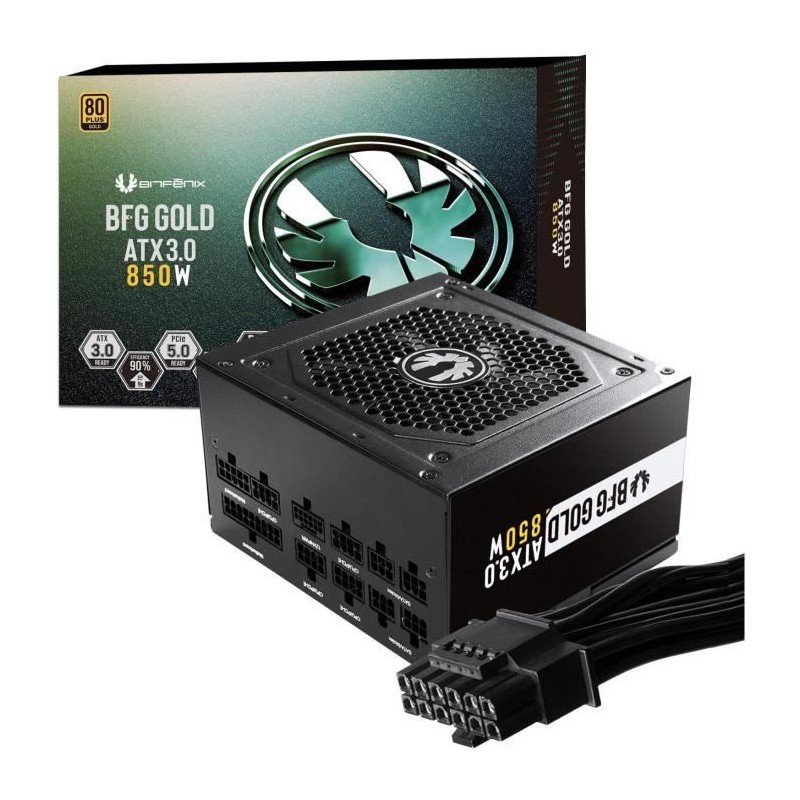 BITFENIX BFG GOLD 850W (80+ Gold) ATX 3.0 - Alimentation PC - 850W BITFENIX BFG GOLD 850W (80+ Gold) ATX 3.0 - Alimentation PC - 850W