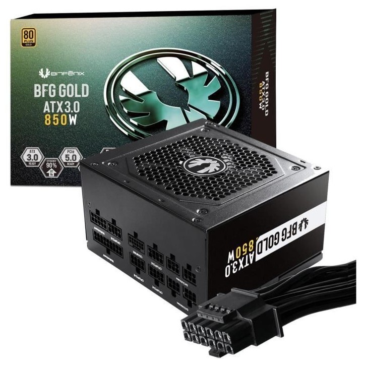 BITFENIX BFG GOLD 850W (80+ Gold) ATX 3.0 - Alimentation PC - 850W BITFENIX BFG GOLD 850W (80+ Gold) ATX 3.0 - Alimentation PC - 850W