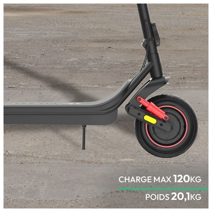 Trottinette électrique - WISPEED - Airo V13 - 36 V - 400 W nominal - 10'' - Noir Trottinette électrique - WISPEED - Airo V13 - 36 V - 400 W nominal - 10'' - Noir