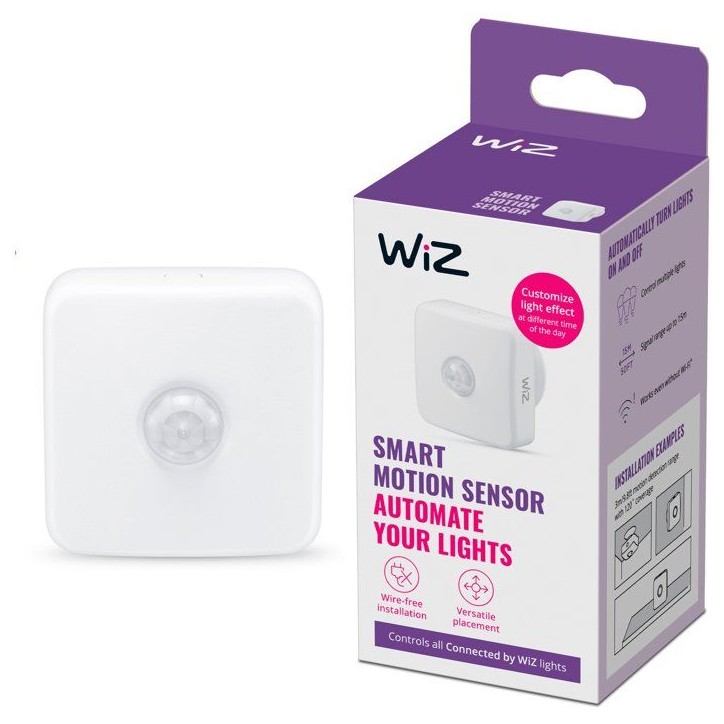 Détecteur de Mouvement - WIZ - Fonctionne sur Piles - Wifi Détecteur de Mouvement - WIZ - Fonctionne sur Piles - Wifi