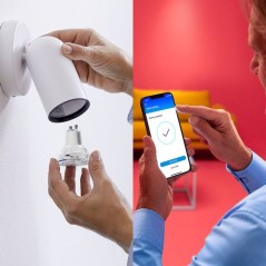 Spot - WIZ - GU10 - 50 W - Lumiere blanche et colorée - Wifi