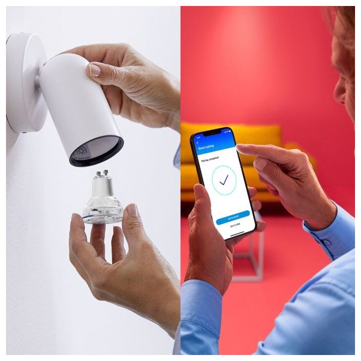 Spot - WIZ - GU10 - 50 W - Lumiere blanche et colorée - Wifi Spot - WIZ - GU10 - 50 W - Lumiere blanche et colorée - Wifi