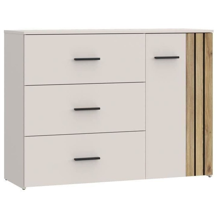 Commode WAIKATO 3 Tiroirs - Décor Cachemire - L120 x P41x H90 cm Commode WAIKATO 3 Tiroirs - Décor Cachemire - L120 x P41x H90 cm