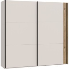 Armoire WAIKATO - Cachemire - 2 portes coulissantes - L220 x P61 x H21