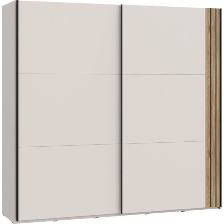 Armoire WAIKATO - Cachemire - 2 portes coulissantes - L220 x P61 x H21