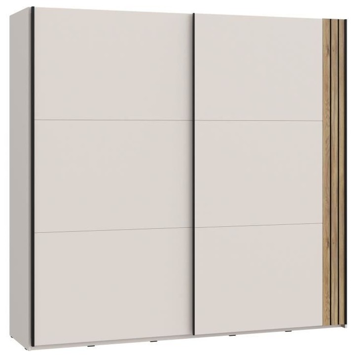 Armoire WAIKATO - Cachemire - 2 portes coulissantes - L220 x P61 x H210,5 cm Armoire WAIKATO - Cachemire - 2 portes coulissantes - L220 x P61 x H210,5 cm
