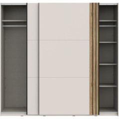 Armoire WAIKATO - Cachemire - 2 portes coulissantes - L220 x P61 x H21