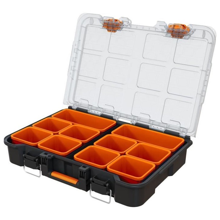 Organisateur - WORX BY KETER - STACK N ROLL - 48 x 33 x 11,5 cm - Noir Organisateur - WORX BY KETER - STACK N ROLL - 48 x 33 x 11,5 cm - Noir