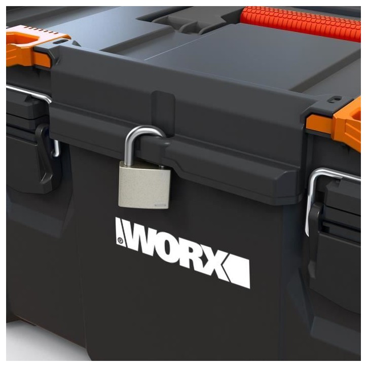 Boîte a outils - WORX BY KETER - STACK N ROLL - 48 x 33 x 26 cm - Noir Boîte a outils - WORX BY KETER - STACK N ROLL - 48 x 33 x 26 cm - Noir