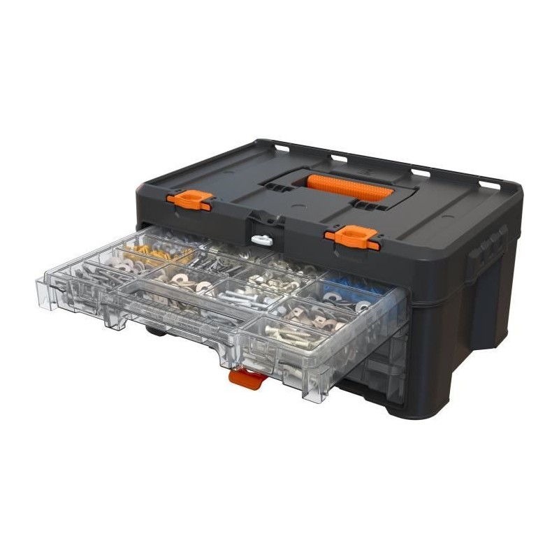Rangement 3 tiroirs organisateurs - WORX BY KETER - STACK N ROLL - 48