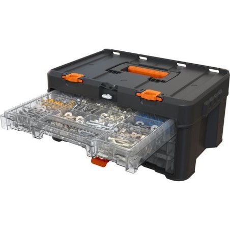 Rangement 3 tiroirs organisateurs - WORX BY KETER - STACK N ROLL - 48