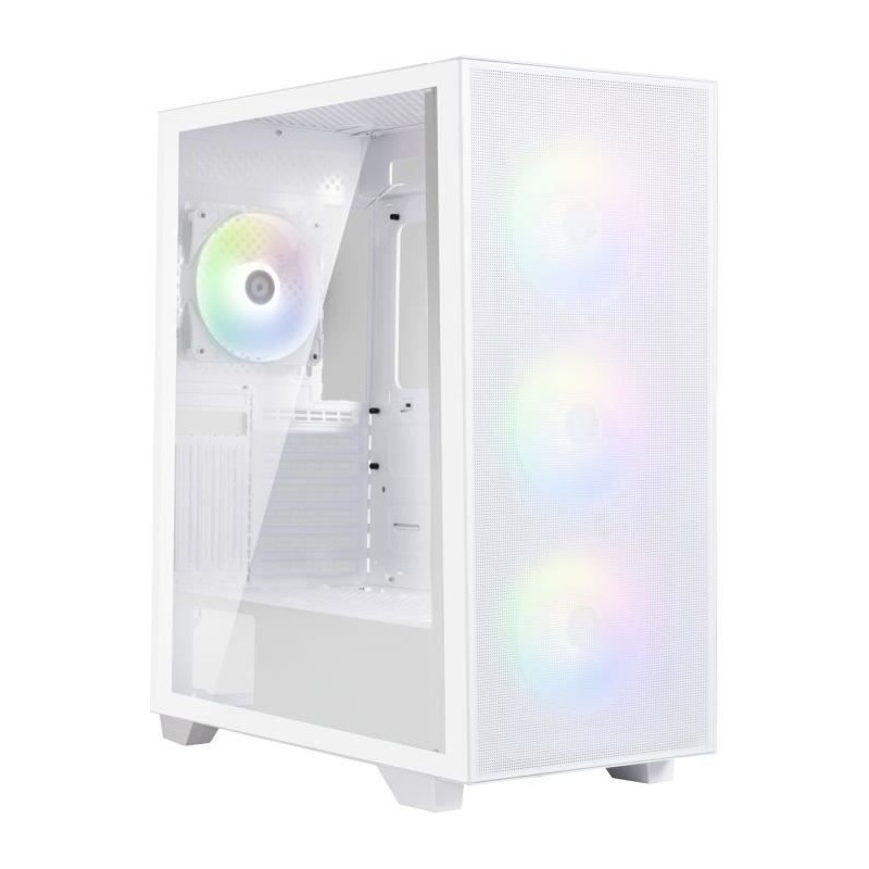 Boîtier PC - BITFENIX - Flow (Blanc) - Moyen tour - Format ATX - Sans