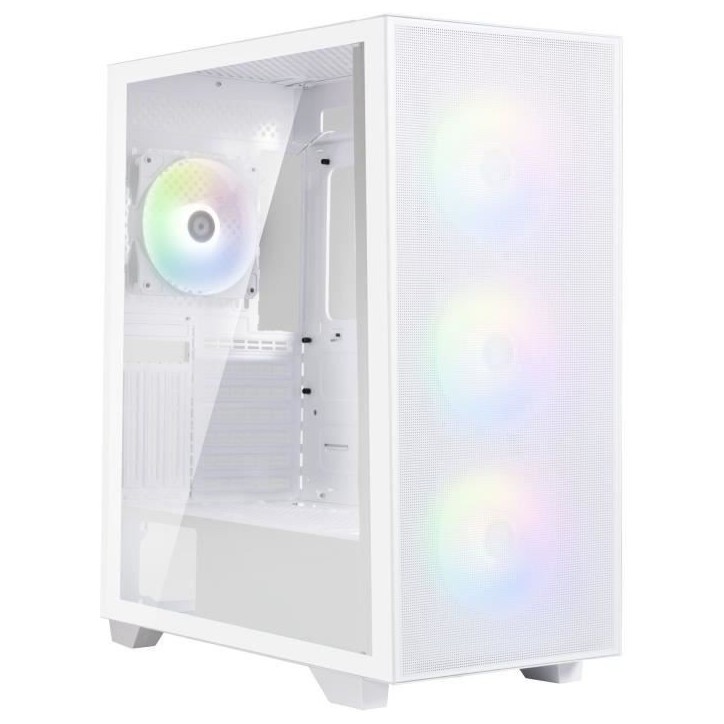 Boîtier PC - BITFENIX - Flow (Blanc) - Moyen tour - Format ATX - Sans alimentation Boîtier PC - BITFENIX - Flow (Blanc) - Moyen tour - Format ATX - Sans alimentation