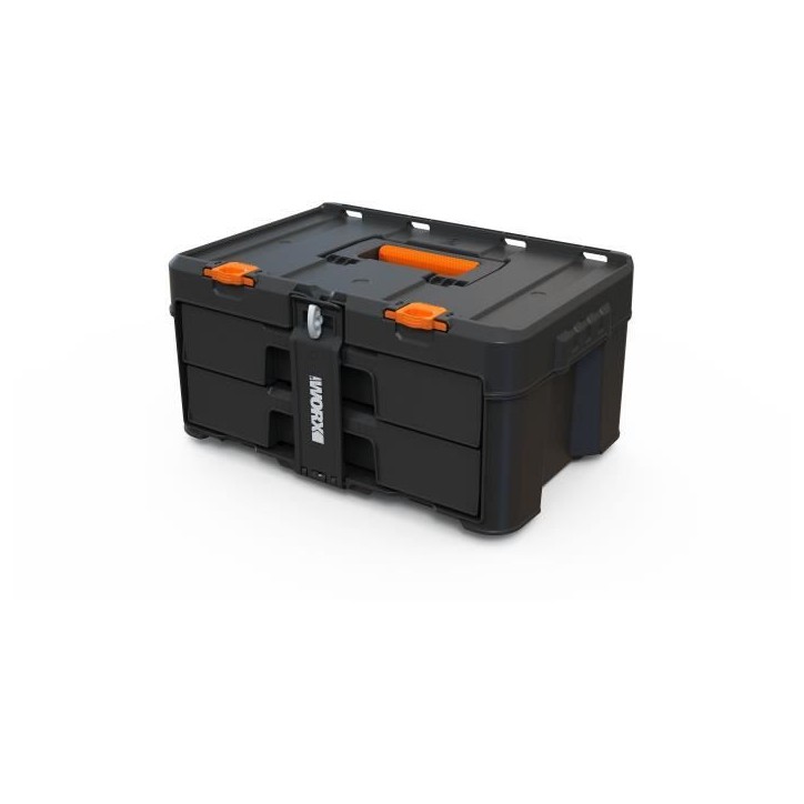 Rangement 2 tiroirs - WORX BY KETER - STACK N ROLL - 48 x 33 x 23 cm - Noir Rangement 2 tiroirs - WORX BY KETER - STACK N ROLL - 48 x 33 x 23 cm - Noir