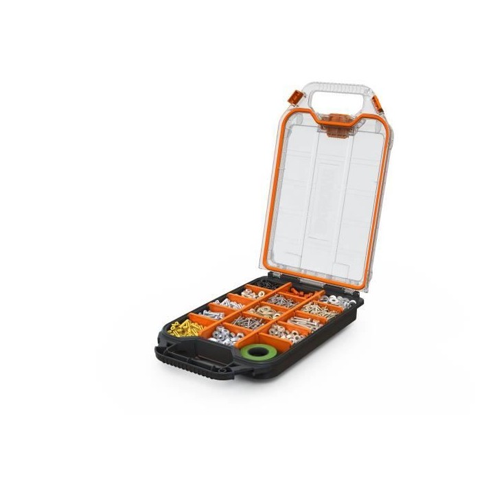 Demi-organisateur - WORX BY KETER - STACK N ROLL - 33 x 24 x 8 cm - Noir Demi-organisateur - WORX BY KETER - STACK N ROLL - 33 x 24 x 8 cm - Noir