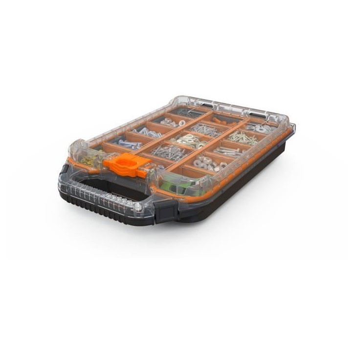 Demi-organisateur - WORX BY KETER - STACK N ROLL - 33 x 24 x 8 cm - Noir Demi-organisateur - WORX BY KETER - STACK N ROLL - 33 x 24 x 8 cm - Noir