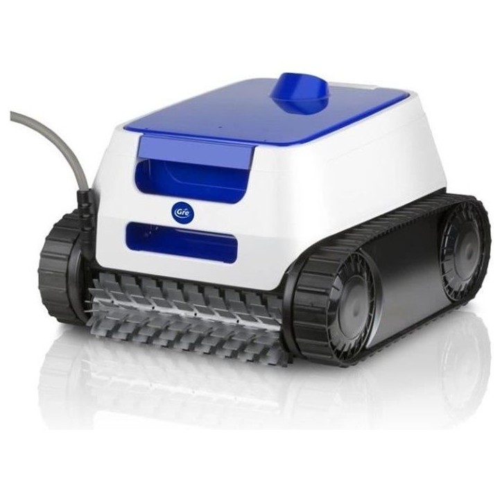 GRE - Robot piscine ER230 - Entretien fond, parois et lignes d'eau - Piscine enterrée ou hors-sol paroi rigide 9x4m - Autonomie GRE - Robot piscine ER230 - Entretien fond, parois et lignes d'eau - Piscine enterrée ou hors-sol paroi rigide 9x4m - Autonomie
