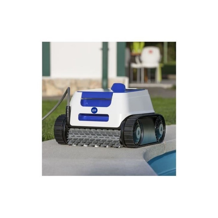 GRE - Robot piscine ER230 - Entretien fond, parois et lignes d'eau - Piscine enterrée ou hors-sol paroi rigide 9x4m - Autonomie GRE - Robot piscine ER230 - Entretien fond, parois et lignes d'eau - Piscine enterrée ou hors-sol paroi rigide 9x4m - Autonomie
