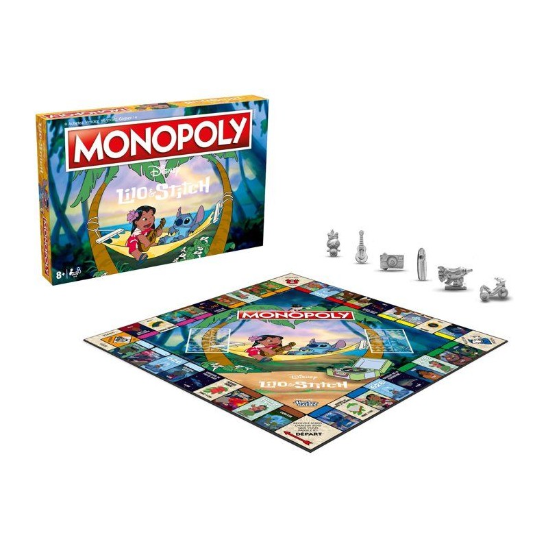 MONOPOLY - Lilo & Stitch - Jeu de société - WINNING MOVES - 2 a 8 jo