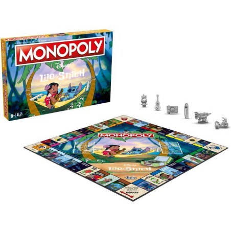 MONOPOLY - Lilo & Stitch - Jeu de société - WINNING MOVES - 2 a 8 jo