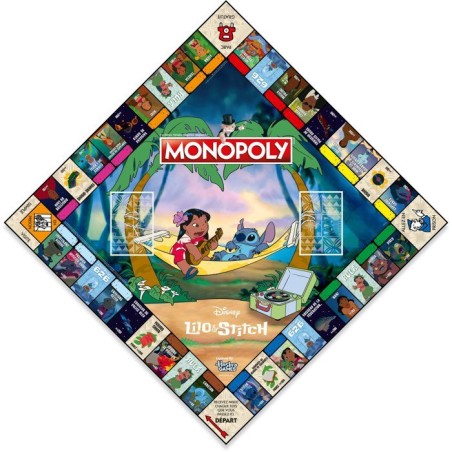 MONOPOLY - Lilo & Stitch - Jeu de société - WINNING MOVES - 2 a 8 joueurs - Des 6 ans