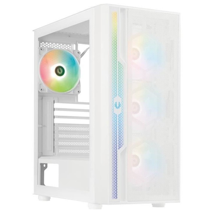 Boitier PC - BITFENIX - Apollo ARGB - Sans alimentation - Moyen tour - Format ATX - Blanc Boitier PC - BITFENIX - Apollo ARGB - Sans alimentation - Moyen tour - Format ATX - Blanc