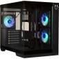 Boîtier PC - BITFENIX - Triton - Cube - ATX - Noir - Verre trempé - USB-C et A-RGB