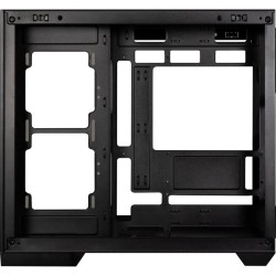 Boîtier PC - BITFENIX - Triton - Cube - ATX - Noir - Verre trempé -