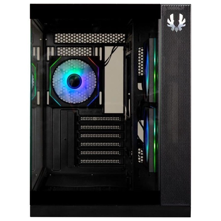 Boîtier PC - BITFENIX - Triton - Cube - ATX - Noir - Verre trempé - USB-C et A-RGB