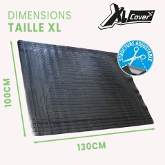 Tapis de coffre - XLCOVER - Taille M (80 x 100 cm) - PVC - Étanche, i