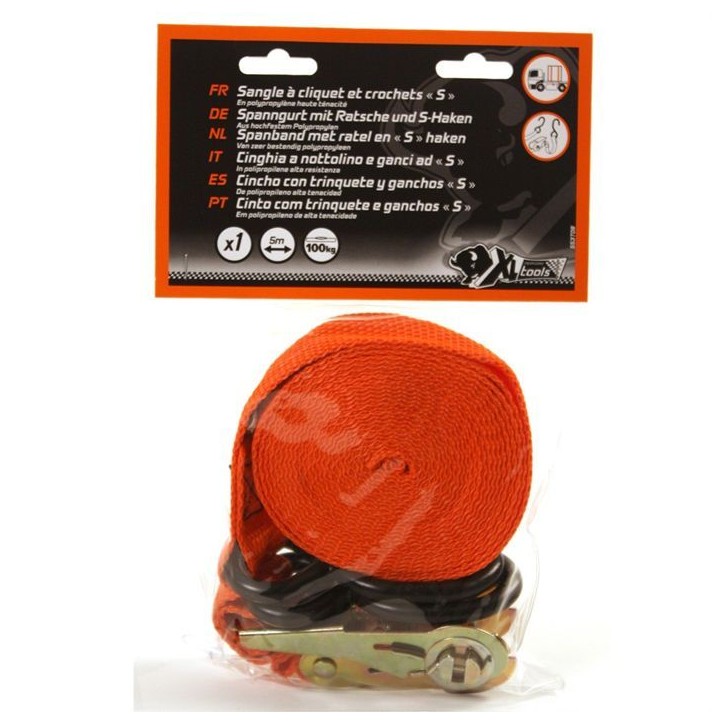XLPT sangle 25mm a cliquet tenseur 5 m XLPT sangle 25mm a cliquet tenseur 5 m