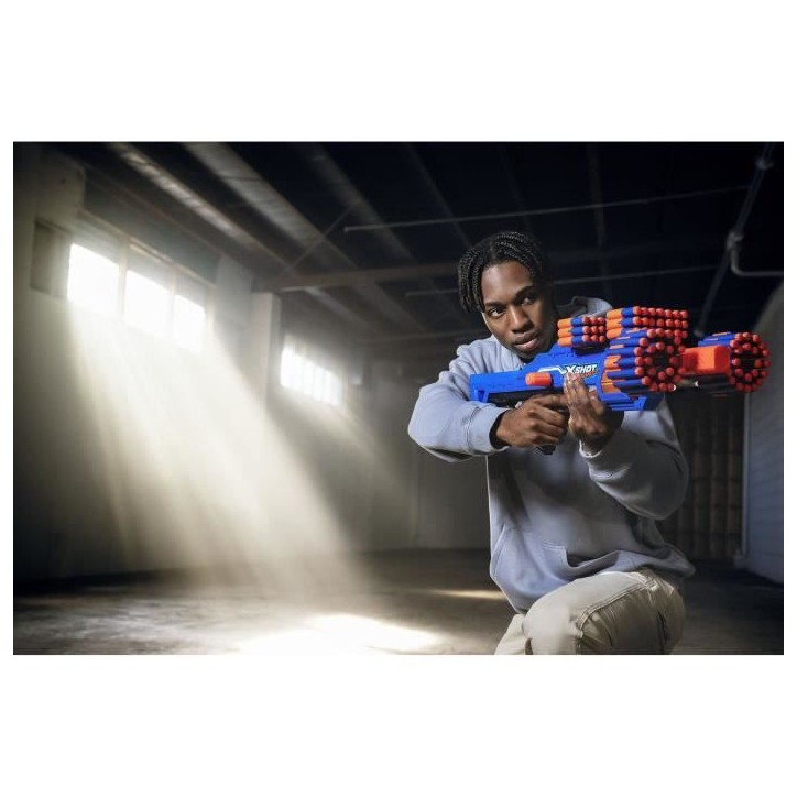 Blaster a Tir Rapide - ZURU - XSHOT Insanity Berzerko - Blaster a canon rotatif avec 8 fléchettes et tir rapide jusqu'a 27 metr Blaster a Tir Rapide - ZURU - XSHOT Insanity Berzerko - Blaster a canon rotatif avec 8 fléchettes et tir rapide jusqu'a 27 metr