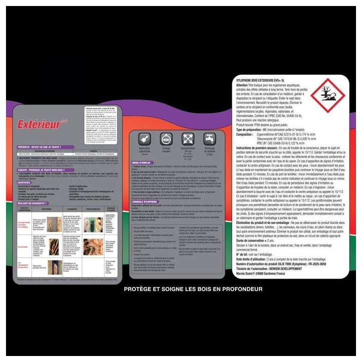 TRAITEMENT BOIS EXTÉRIEURS – INCOLORE – EVO+ – XYLOPHENE – 5L TRAITEMENT BOIS EXTÉRIEURS – INCOLORE – EVO+ – XYLOPHENE – 5L