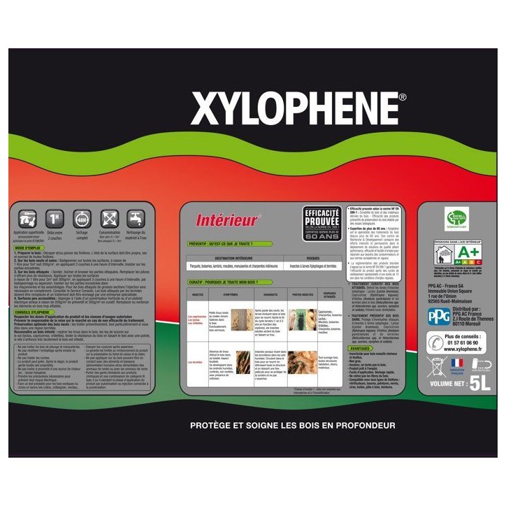 Traitement bois & parquets - Incolore - Xylophene - 5L Traitement bois & parquets - Incolore - Xylophene - 5L