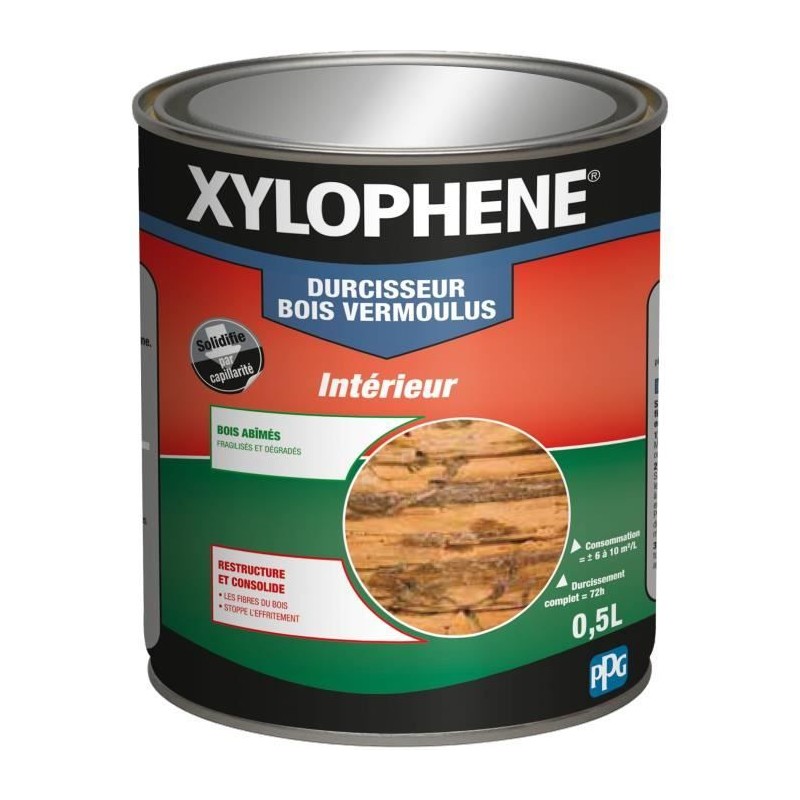 Durcisseur bois vermoulus - XYLOPHENE - 0,5 L