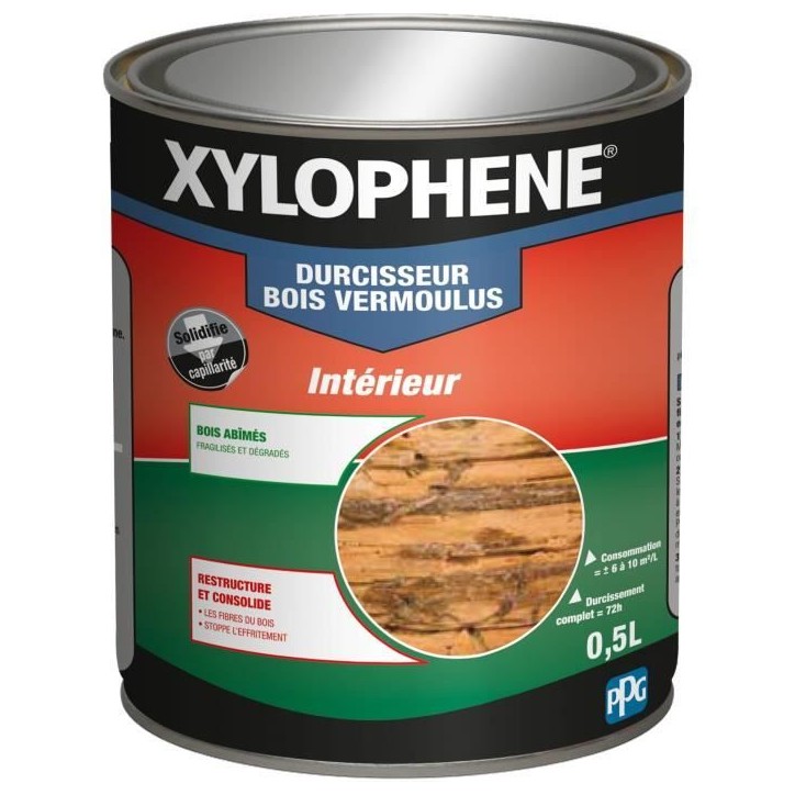 Durcisseur bois vermoulus - XYLOPHENE - 0,5 L