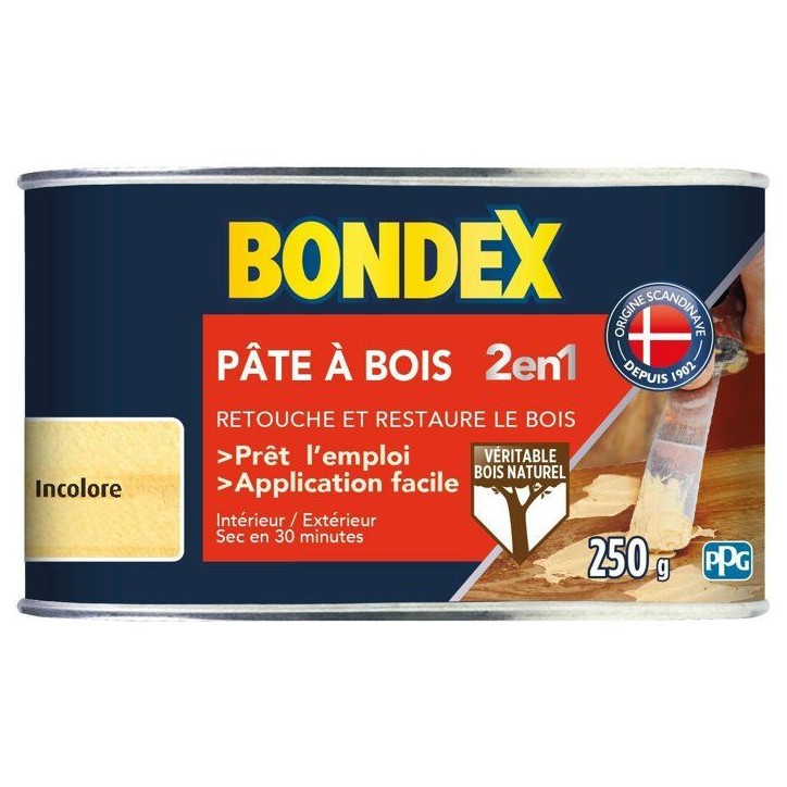 Pâte a bois 2 en 1 Naturel - BONDEX - 250g Pâte a bois 2 en 1 Naturel - BONDEX - 250g