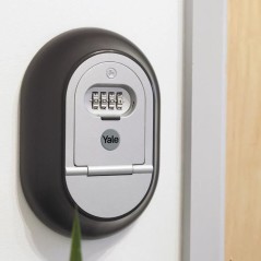 Boîte a clés sécurisée a code programmable 4 chiffres - YALE - Y500 - Résistant aux intempéries et aux effractions - Gris/