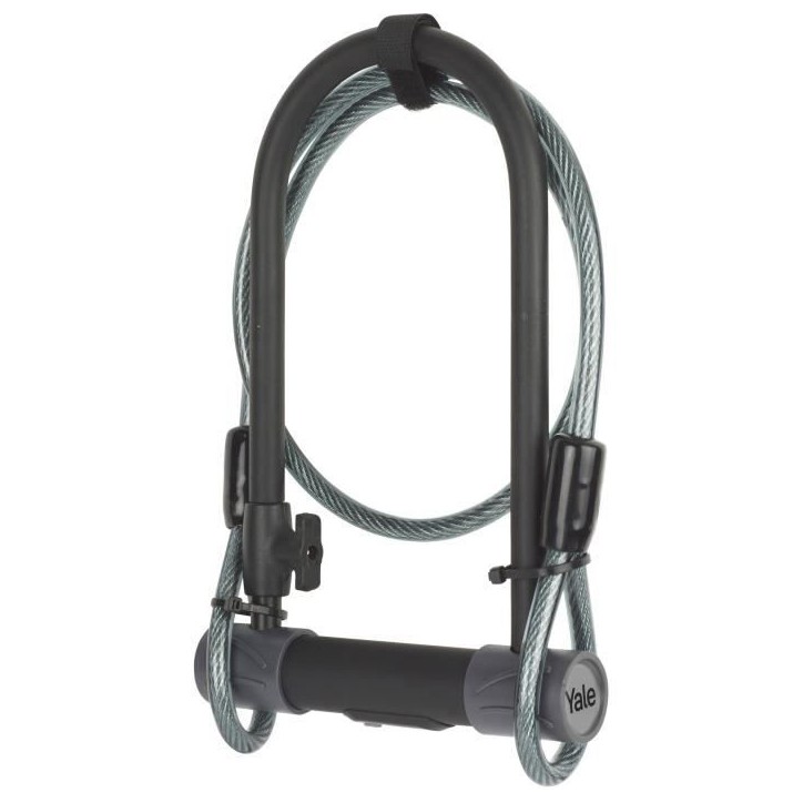 Antivol U a clé de Sécurité + Câble pour Vélo et VTT - YALE - YUL2C/13/230/1 - Certifié Sold Secure Silver - 4 clés fourn Antivol U a clé de Sécurité + Câble pour Vélo et VTT - YALE - YUL2C/13/230/1 - Certifié Sold Secure Silver - 4 clés fourn